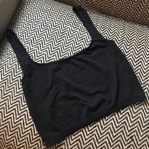 Free People Scoop Neck crop Brain Cami Bra Tank